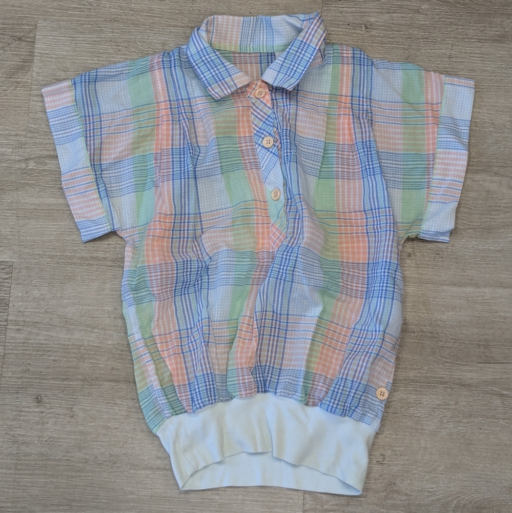 Rate Vintage Pastel Plaid Shirt